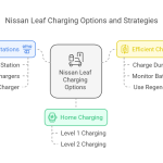 Chearging a Nissan leaf ev