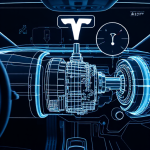 tesla car transmission system
