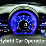 Hybrid car dashboard with battery state