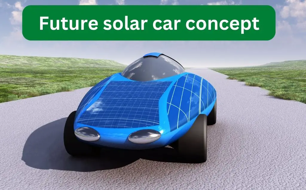 EV covered with solar panels